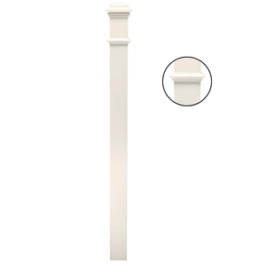 Tapas intercambiables duraderas ajustables de madera maciza de tamaño personalizado 4094, caja de 58 pulgadas de longitud, accesorios de escalera imprimados Newels EFS - Product Image 3