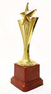 Coupe de trophée en métal, idéale pour les concours de musique, d'art, de talents et les cérémonies d'événements créatifs - Product Image 3