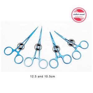 Jeu de 4 pinces hémostatiques à manche droit Taille: 5 "& 5.5" Titanium Instrument chirurgical Hemostat dentaire - Product Image 3