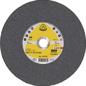 Discos de Corte KLINGSPOR A46N Supra D230x3mm, Paquete de 25 Unidades, Orificio Recto de Aluminio de 22.23 mm, Discos de Pulir - Product Image 3