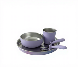 Juego de Platos de Silicona Redondos de Doble Capa, No Tóxicos, para la Cena de los Niños - Product Image 1