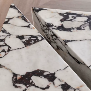 Muebles nórdicos Calcutta Zócalo Joyería Calacatta Viola Mármol Cubos Piedra Calacatta Viola Mármol Mesa auxiliar <span class=keywords><strong>Plin</strong></span> Tops - Product Image 3