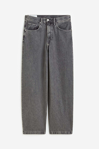 กางเกงยีนส์ขาตรงเอวสูงสำหรับผู้ชายทรงแบ็กกี้ยีนส์ทรงหลวมขาตรงสีฟ้าสำหรับผู้ชายขนาดใหญ่พิเศษออกแบบได้ตามต้องการสไตล์ฮิปฮอปและเกาหลี - Product Image 6