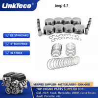 Linkteco Kit complet de piston d'arbre à cames de joint de tête de reconstruction de révision de moteur pour 09-15 Chrysler Jeep Dodge Ram 1500 4.7 V8 HEMI