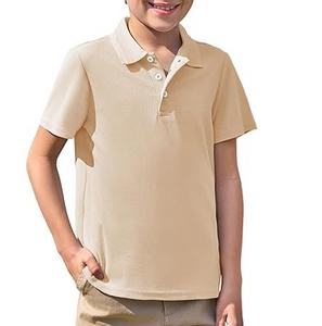 Ropa OEM personalizada de alta calidad para niños, camisetas de Polo Retro, ropa deportiva transpirable de algodón 100%, camiseta de manga corta para niños - Product Image 6