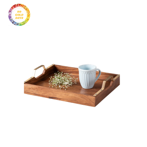 Plateau décoratif en bois pour la maison, le bureau ou les événements spéciaux-magnifiquement conçu avec un savoir-faire supérieur - Product Image 6