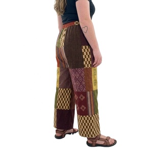 กางเกงขายาวทรงหลวมพิมพ์ลายดอกไม้สไตล์ลำลองสำหรับผู้หญิง ขายส่ง - Product Image 1