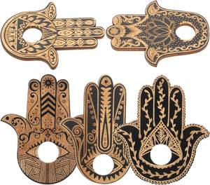 Soporte de madera para <span class=keywords><strong>Tarot</strong></span>, soporte de exhibición, soporte para Esfera de bola, Base de huevo, soporte para esfera Hamsa, Base de cristal, decoración de acentos para el hogar - Product Image 1