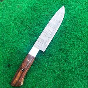 มีดทำครัวด้ามไม้มีดทำครัวทำด้วยมือปลอกหนังออกแบบได้ตามต้องการและคม - Product Image 6