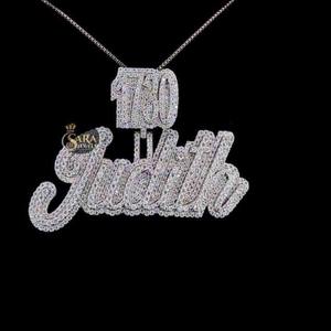 Pendentif croix en argent style Hip Hop serti de diamants Moissanite, bijoux pour fêtes, mariages et cadeaux - Product Image 3