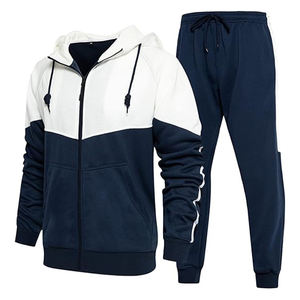Soft Lightweight Wholesale Custom Breathable Full-<b>Zip</b> Unisex <b>Hooded</b> Men Tracksuit - Product Image 6
