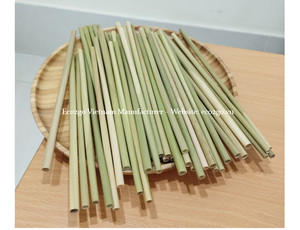 100% pailles d'herbe séchées compostables Eagle 25cm Eco2go Made in Vietnam Accessoires de bar - Product Image 2