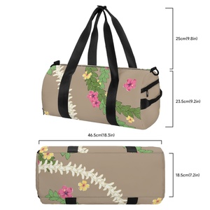 กระเป๋าสำหรับผู้หญิงกระเป๋ากีฬาเดินทางผ้าอ๊อกซ์ฟอร์ดโพลีเอสเตอร์กันน้ำความจุขนาดใหญ่พับได้พร้อมรองเท้าผ้าใบ - Product Image 3