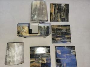 Round Shape Buffalo Horn Textured Design Tea Cup Coasters Mats Custom Shape Stylish Luxury Natural Animal Horn Wholesale by SCI - Product Image 6