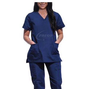 New Design Unisex Medical Nurse Uniform | Breathable Knitted Scrub <b>Set</b> for <b>Doctors</b> & Nurses | Customizable Nursing Scrubs - Product Image 5