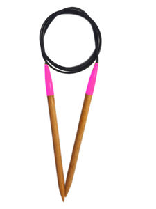 Ensemble d'aiguilles à tricoter circulaires en bois et bambou pour le tricotage à la main - Product Image 4