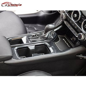 Kits de Interior de coche con aspecto de carbono ABS, pegatina de cubierta de Panel de portavasos de Control Central para <span class=keywords><strong>Nissan</strong></span> Sunny Sylphy Sentra B18 2020-2023 - Product Image 6