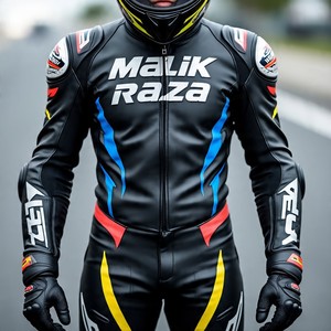 Traje de carreras de motos de cuero perforado, traje de carrera de una pieza con armadura CE, integración de Airbag y diseño listo para pista transpirable - Product Image 3