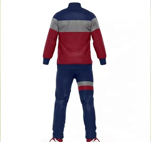 Chándal de sublimación con cremallera completa con tecnología de secado rápido y joggers cónicos perfectos para entrenamiento y sesiones deportivas - Product Image 4