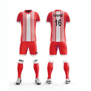 ชุดเสื้อฟุตบอลพิมพ์ลายสีแดงสีเหลืองสีเขียวสีน้ำเงินและสีขาว - Product Image 1