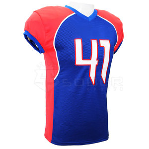 Jersey de Fútbol Americano Personalizado de Fábrica, Transpirable, de Secado Rápido, Material de Poliéster de Alta Calidad, Logotipo OEM, Nombre del Equipo Personalizado - Product Image 6