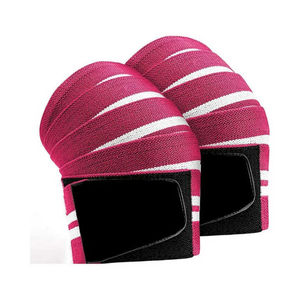 Genouillères de musculation respirantes en néoprène avec logo personnalisé, réglables, pour l'exercice, le fitness, l'élastique, la musculation, l'haltérophilie - Product Image 1