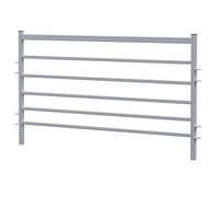 Tube carré en acier galvanisé à chaud, longueur personnalisée 2,0M-4,0M, clôture de jardin écologique pour l'intimité, pour jardin et enclos à moutons