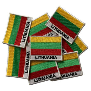 Nouveau design en gros drapeau lettre de broderie fer sur les patchs pour vêtements chapeaux tissé insigne sport patchs de broderie OEM - Product Image 3