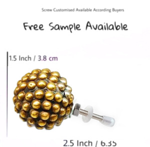 ลูกบิดลิ้นชักทำจากเรซิ่นกระดุมครึ่งเม็ดสีทองดีไซน์ทางอุตสาหกรรมสำหรับห้องครัวห้องนั่งเล่นห้องรับประทานอาหารตู้เสื้อผ้างานหัตถกรรม - Product Image 3