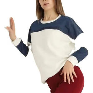 Sudadera de moda para mujer con logotipo personalizado 350gsm algodón suelto hombro caído Color sólido cremallera trasera para invierno - Product Image 1