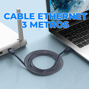 Cavo Ethernet UTP Cat7 Vention da 3m Nero con Guaina in PVC, Cavo Patch FTP da 100m in Rame RJ45 per Reti CAT5 CAT6A - Product Image 4