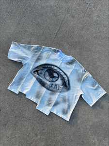 เสื้อยืดผ้าฝ้าย100% ดีไซน์ลำลองทรงหลวมและผ้าถักที่มีลวดลายแข็งและวัสดุโพลีเอสเตอร์/ ผ้าฝ้าย - Product Image 6