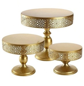 Base para Pastel de Metal de Aluminio con Recubrimiento Negro Estilo Vintage, Elegante para Bodas, Decoración de Mesa, Uso para Servir - Product Image 6