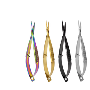 กรรไกรมืออาชีพสแตนเลส 2026 แบบไมโครแองเกิล คมมาก กรรไกรตัดตรงและกรรไกรโค้ง - Product Image 6