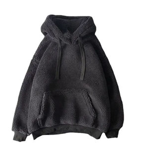 2025 Otoño Invierno ropa dulce cálido suave con capucha manga larga Casual sudaderas con capucha hombres algodón sólido sudadera con logotipo personalizado - Product Image 5