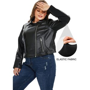 Chaquetas de Cuero Genuino para Mujer, con Cierre, para Invierno, Transpirables y Ecológicas, Manga Larga - Product Image 6