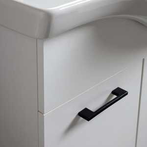 Mueble de Baño Ravenna Blanco de 105 cm con Tiradores Negros y Espejo, Colección Export - Product Image 4
