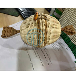 Esthétique Nice Design Ramadan Eid Garangao Gift Storage Handmade Rattan Gift Box Candy Shape Basket - Product Image 6