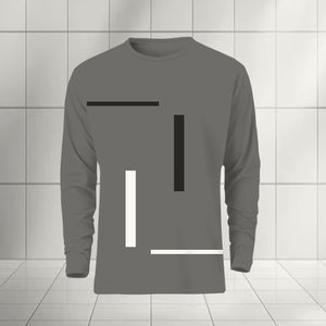 Camiseta de manga larga para hombre con logotipo personalizado, camisetas de calle de gran tamaño con hombros caídos y cuello redondo de 180GSM de algodón pesado para hombre - Product Image 6