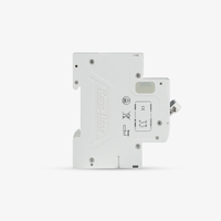 Disjoncteur à double levier ignifuge avec prise murale 230/400V 6A, indice de protection IP20, pour usage domestique, protection contre les surcharges