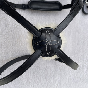 High Quality Anatomic Mexican Horse Bridle Comfortable Fancy Stitched Padded Brow-Band without <b>D</b>-Rings <b>Model</b> Number BR242501 - Product Image 3