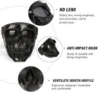 Top masque de moto personnalisé Motocross CS jeu ATV tactique lunettes moto lunettes Toussaint Halloween Cosplay masque