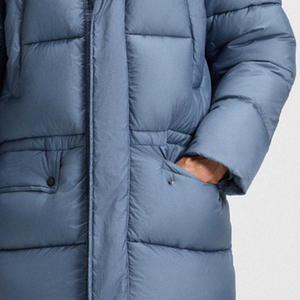 Veste matelassée à capuche pour homme de haute qualité avec logo personnalisé / prix de gros, manches longues et fermeture éclair pour l'hiver - Product Image 4