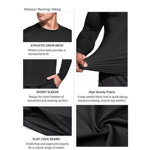 <b>Long</b> Sleeve Weightlifting <b>T</b>-<b>Shirt</b>, Athletic Gym Workout Wear Best Material Casual Wear Men Clothing <b>Shirt</b> BY AMAZING INDUSTRIES - Product Image 5