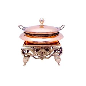 Unique Stylish Designer Attractive <b>Food</b> Supplies Chafing Dish Wedding Party <b>Food</b> <b>Warmer</b> Gold Plated Chafing Dish With Lid - Product Image 5