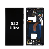 LCD Ponsel Original Dengan Layar Sentuh Berbintik untuk OLED Samsung Galaxy S22 Ultra LCD