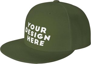 Custom Logo Embroidered <b>Flat</b> Brim Baseball <b>Caps</b> Hip Hop Style Denim Cotton Snapback <b>Cap</b> Adjusts to Fit <b>Men</b> Women Fashion Style - Product Image 6