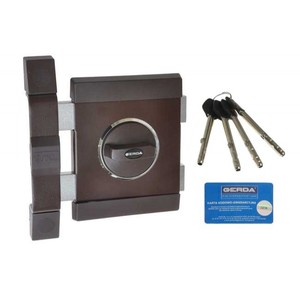 Serrure de jante GERDA ZXL pour clé longue GT8 (85mm) -Marron - Product Image 1