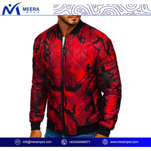 Blouson d'aviateur élégant pour hommes léger à fermeture éclair vêtements d'extérieur décontractés à la mode veste streetwear classique pour hommes manteau confortable et tendance - Product Image 2