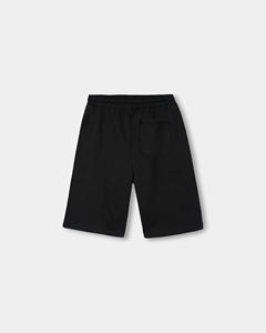 Short de sport noir pour homme-Short noir à cordon de serrage en coton mélangé de qualité supérieure pour toutes les activités - Product Image 2